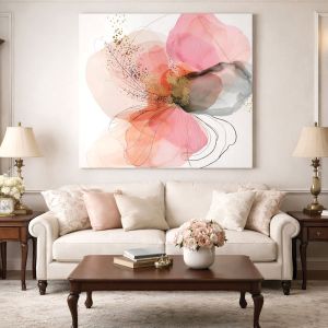 Картина Шепотът на розовия цвят за романтичен интериор 1140