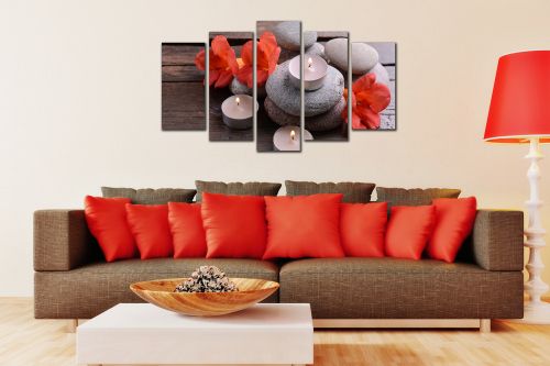 Spa composition canvas wall art