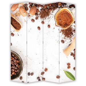 P9356 Decorative Screen Room divider The secrets of aromatic coffee (3,4,5 or 6 panels)