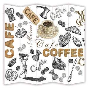 P9356 Decorative Screen Room divider Coffee Vintage (3,4,5 or 6 panels)