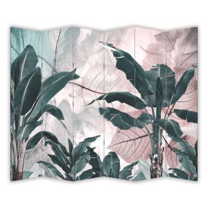 P9360 Decorative Screen Room divider Tropical leaves (3,4,5 or 6 panels)