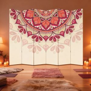 P9361 Decorative Screen Room divider Boho Mandala (3,4,5 or 6 panels)