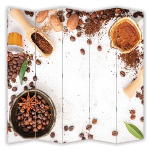 P9356 Decorative Screen Room divider The secrets of aromatic coffee (3,4,5 or 6 panels)