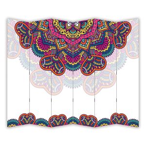 P9362 Декоративен параван Цветна Мандала (3, 4 , 5 или 6 части)