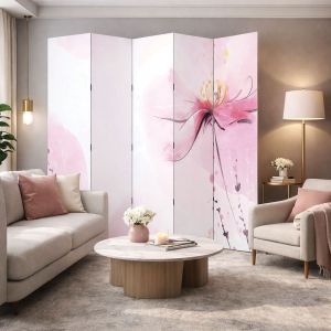 P9279 Декоративен параван Нежно цвете (3, 4 , 5 или 6 части)