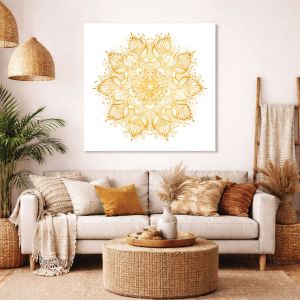 1138 Wall art decoration Golden Mandala