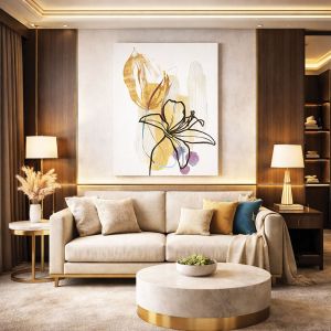 1143 Wall art decoration Golden Line of Grace