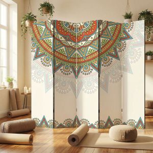 Декоративен параван Мандала за йога студио P9363
