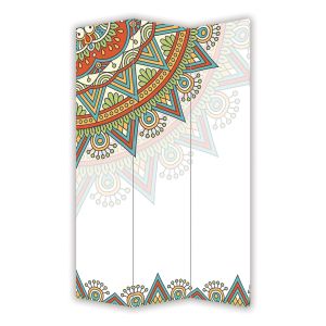 P9363 Декоративен параван Цветна Мандала (3, 4 , 5 или 6 части)