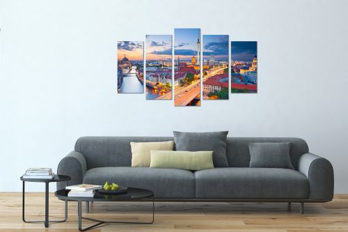 Wall art set 5 pieces Berlin