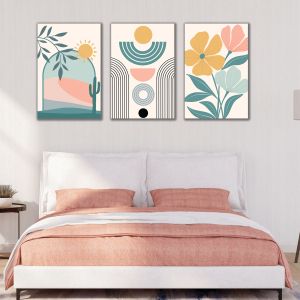 1145 Wall art decoration (set of 3 pieces) Boho Harmony