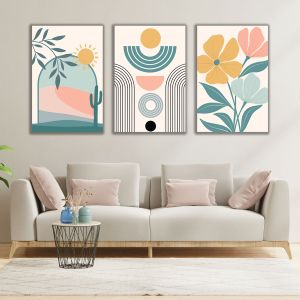 1145 Wall art decoration (set of 3 pieces) Boho Harmony