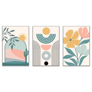 1145 Wall art decoration (set of 3 pieces) Boho Harmony