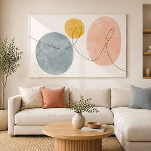1151 Wall art decoration Dance of Shapes - Abstraction