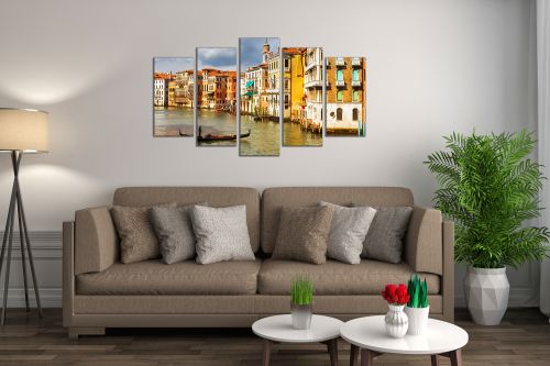 Wall art canvas set 5 pieces Venece