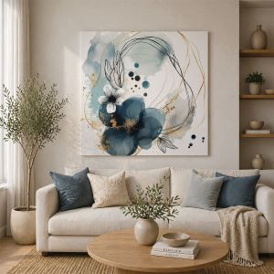 1154 Wall art decoration Blue Harmony