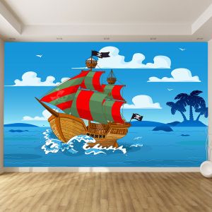 T9035 Wallpaper Pirate ship