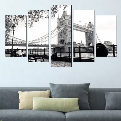Декоративни панели Лондон в черно-бяло