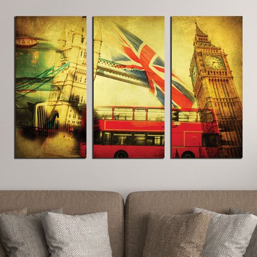 canvas art decoration London vintage