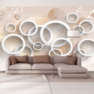 T9092 Wallpaper 3D Circles and spheres
