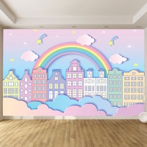 T9125 3D Wallpaper Sunny city