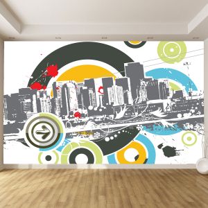 T9147 Wallpaper Abstract city