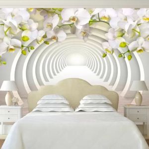 T9182 Wallpaper White orchids