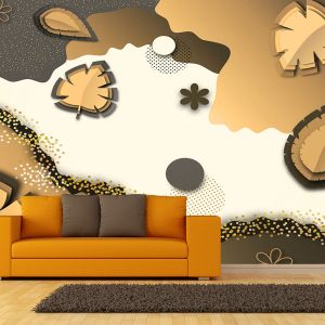 T9263 3D Wallpaper Leaves