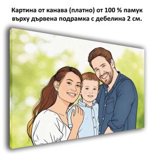 Илюстрация от снимка върху канава