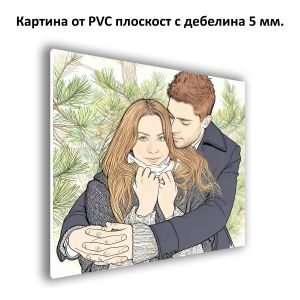 PVC портрет илюстрация от снимка