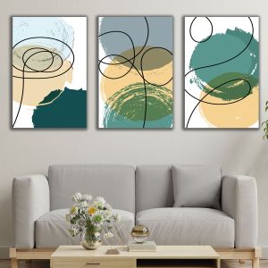 1160 Wall art decoration (set of 3 pieces) Motion in Harmony