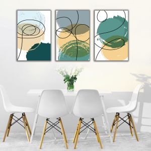 1160 Wall art decoration (set of 3 pieces) Motion in Harmony
