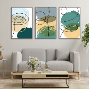 1160 Wall art decoration (set of 3 pieces) Motion in Harmony