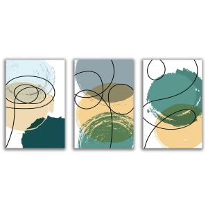 1160 Wall art decoration (set of 3 pieces) Motion in Harmony
