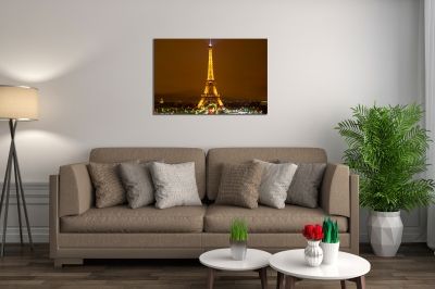 Картина градски пейзаж Нощен Париж
