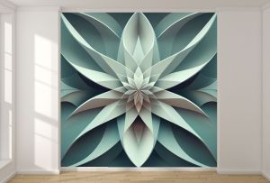 T9258 Wallpaper 3D Symmetrical Shapes