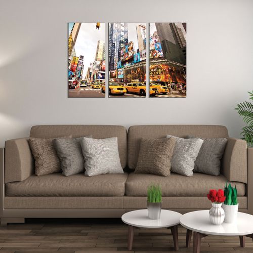 Wall art set of 3 pieces New York