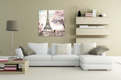 Paris painting canvas wall art