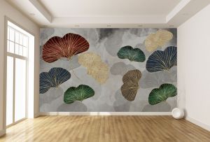 T0954  Фототапет 3D Абстрактни листа