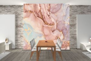 T0988 Wallpaper Abstraction with flowing colors