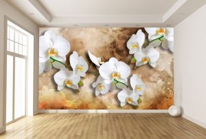 T0998 Фототапет 3D Орхидеи