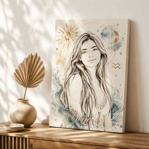 1161 Zodiac portrait from a photo - the magic of the zodiac signs
