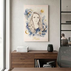 1161 Zodiac portrait from a photo - the magic of the zodiac signs