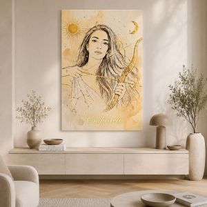 1161 Zodiac portrait from a photo - the magic of the zodiac signs