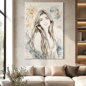 1161 Zodiac portrait from a photo - the magic of the zodiac signs