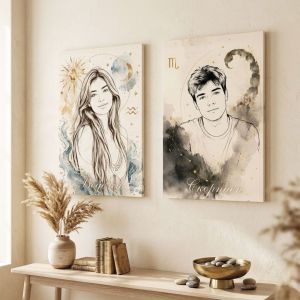 1161 Zodiac portrait from a photo - the magic of the zodiac signs