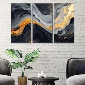 SALE1093 Картина-пано от 3 части, Материал: Канава, общ размер: 64х40 см.