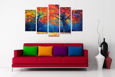 Декоративно пано онлайн с цветен пейзаж