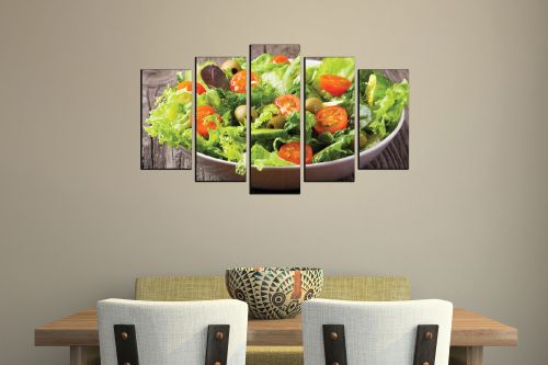  Art canvas decoration with cheese