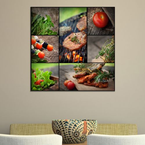 Canvas wall art for restaurant